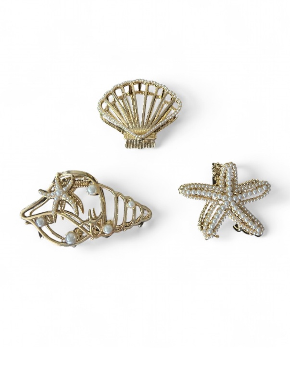 π Seashell Treasures Hair Clips Set Piper K NWT - Picture 10 of 12